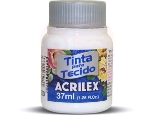 Tinta de Tecido 37ml Branco 519 - Acrilex