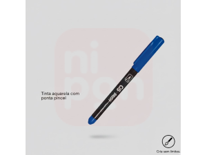Caneta Marcador Brush Aquarelável CIS - Azul oceano