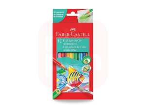 Lápis Aquarelável 12 Cores - Faber-Castell