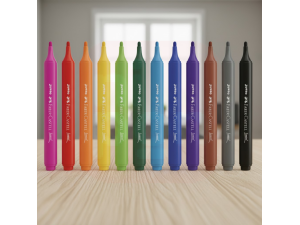 Canetinha 12 Cores Jumbo – Faber-Castell